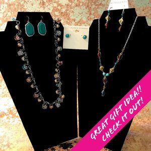 BUNDLE OF FASHION JEWELRY IN TURQUIOSE TONES NWT